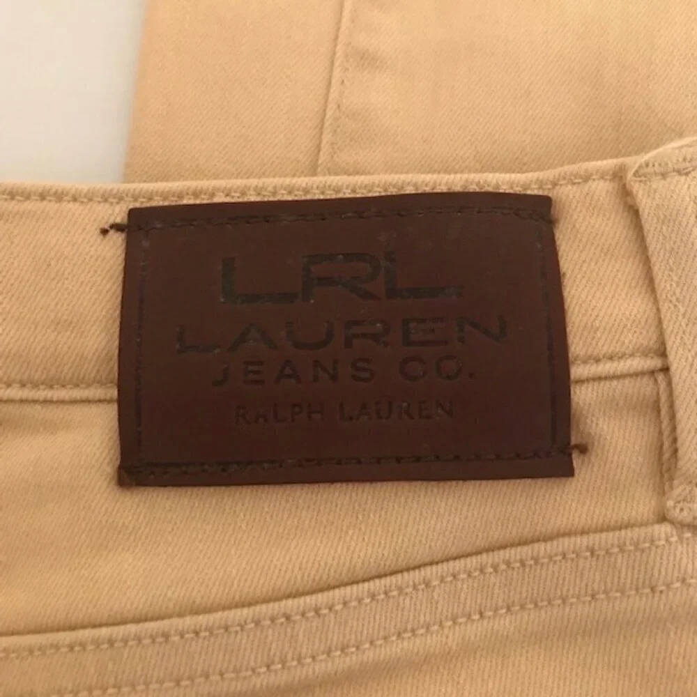 LRL Lauren Jeans Co. Women's Classic Ankle Jeans Beige Size 6 Petite - Picture 8 of 10